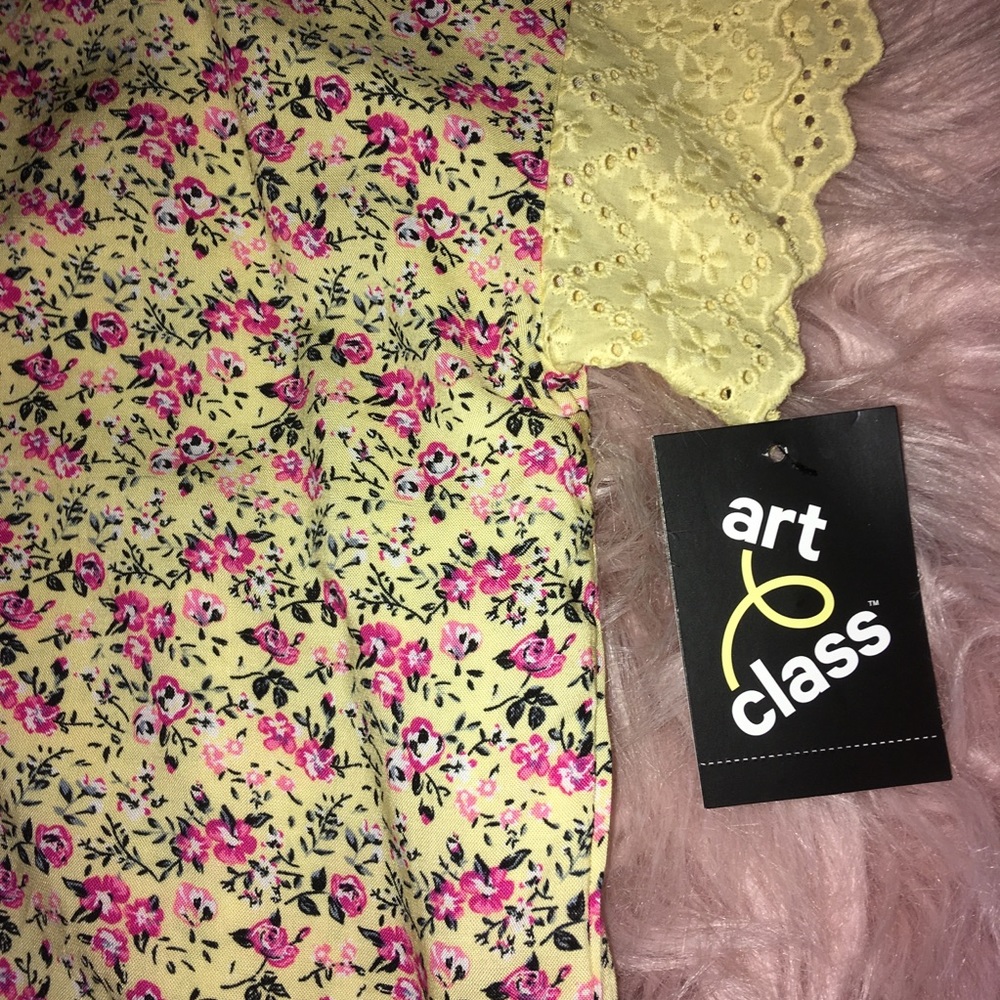 Yellow Floral top (Target).